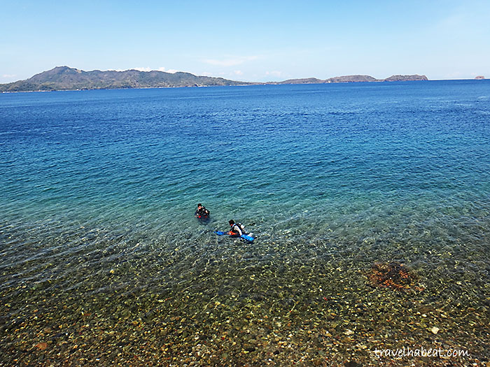 Balai sa Anilao rocky shore.