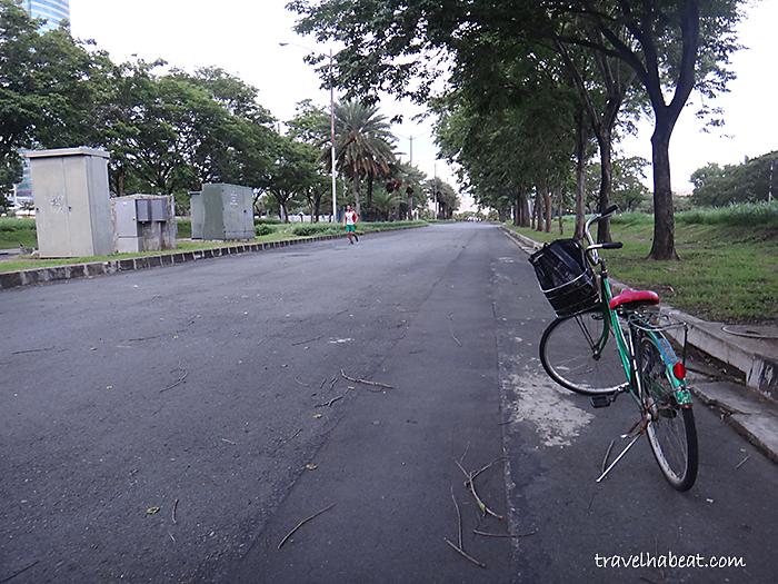 Filinvest has a safe biking area.
