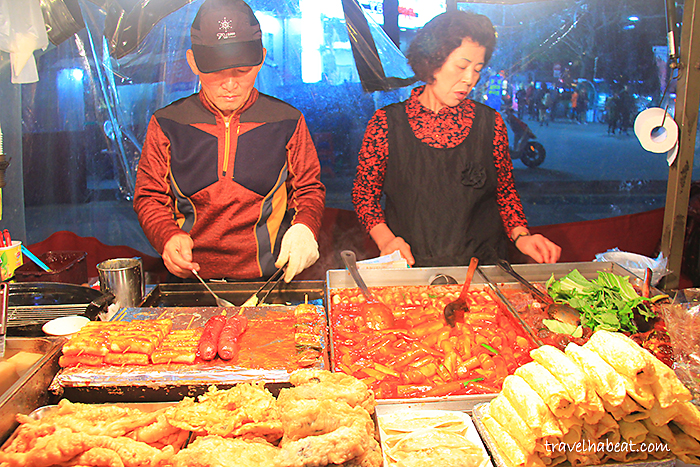 Street food every night near the guest house from the same stall owned by an old couple.
