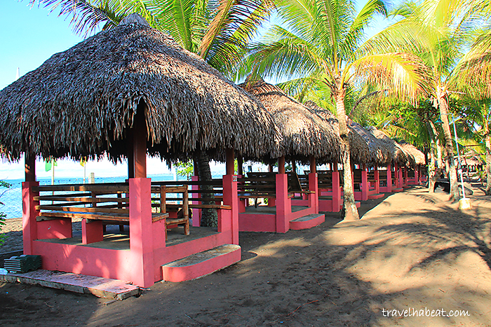 Beach cottages.