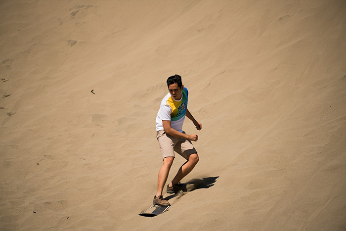Sand boarding!