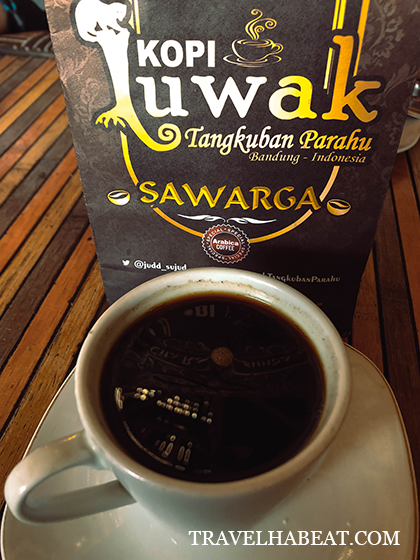 Kopi Luwak at Rp 65,000 per cup.