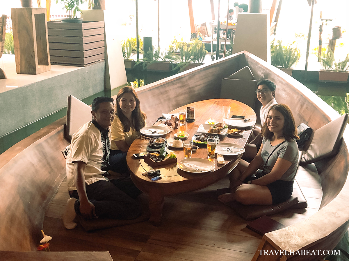 Lunch at Sindang Reret Restaurant. They serve local Indonesian dishes.