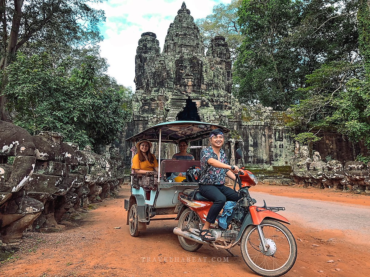 Touring around Siem Reap with Tuktuk