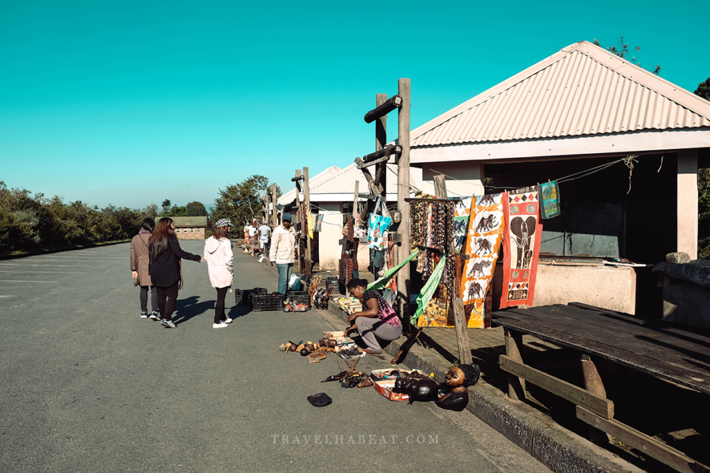 Souvenir shops.