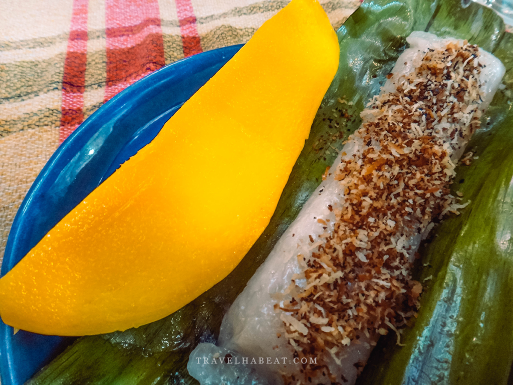 Suman uniquely paired with ripe mango.